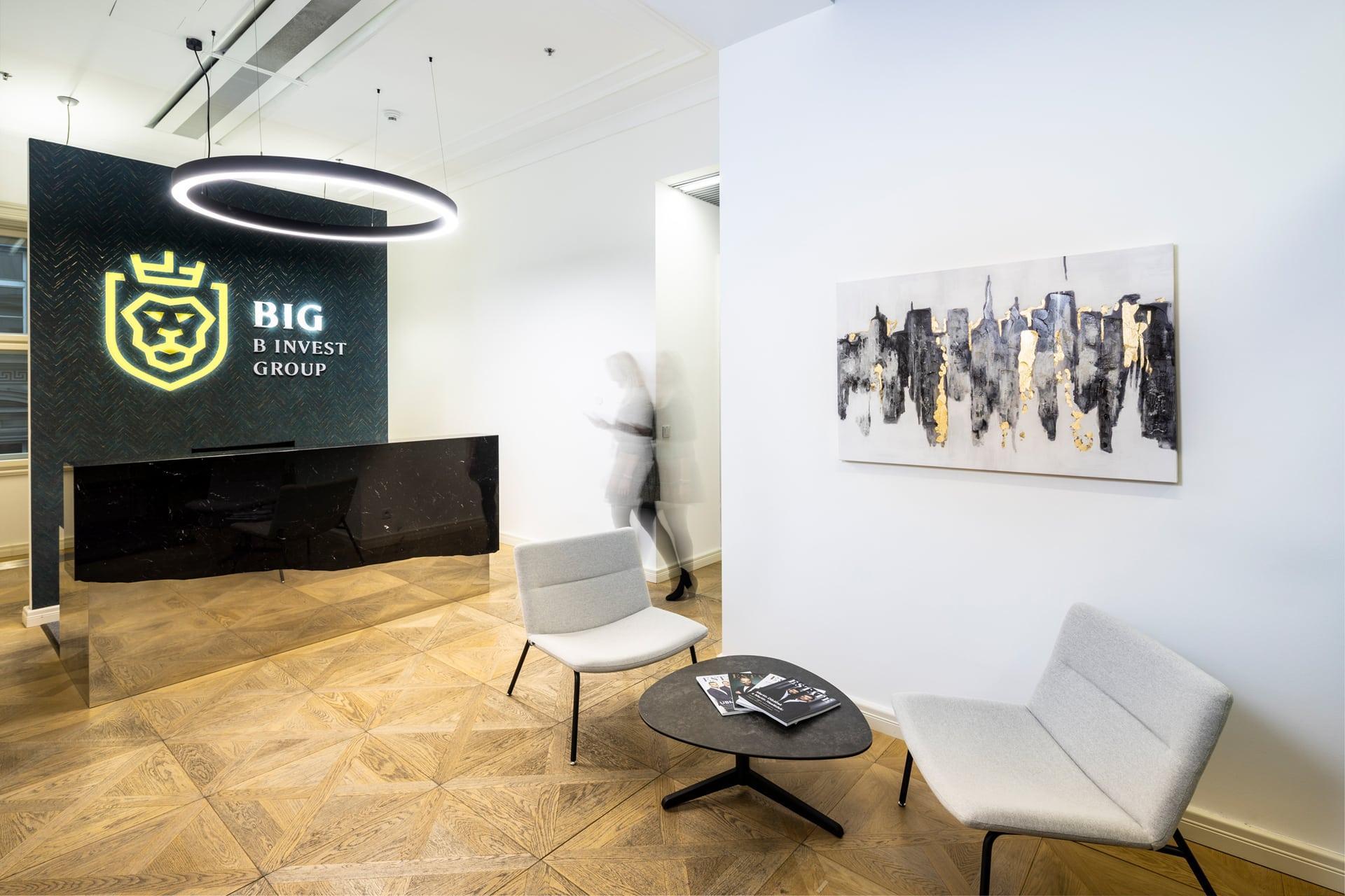 Interiér sídla společnosti B.I.G. Capital a.s. Bydli Praha 152 b web